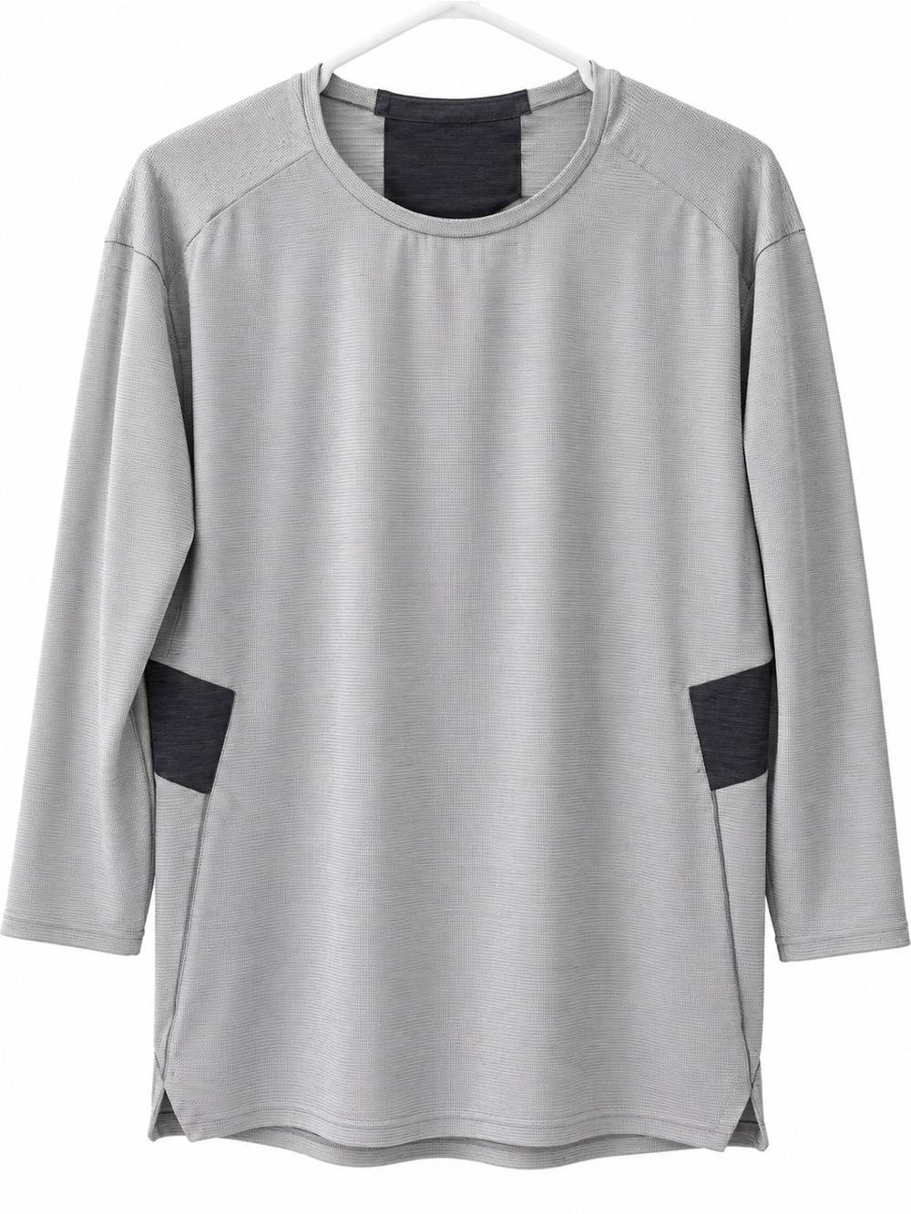 Lululemon Men’s Gray & Black 3/4 Sleeve Performance Top
